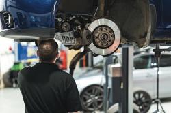 Car being serviced