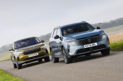 Skoda Kodiaq vs Peugeot 5008 fronts