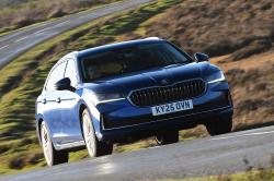 Skoda Superb Estate front driving