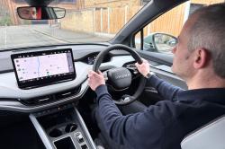 Steve Huntingford test driving Skoda Elroq