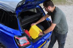 Suzuki Swift long-term test packing the boot