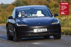 Tesla Model 3 front cornering