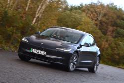 Tesla Model 3 front cornering