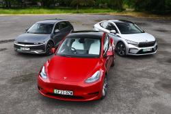 New Tesla Model Y RWD and Skoda Enyaq Coupé vs Hyundai Ioniq 5