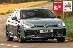 VW Passat front cornering
