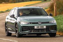 VW Passat front cornering