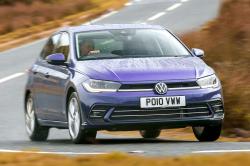 VW Polo front cornering