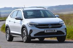 VW Taigo front cornering