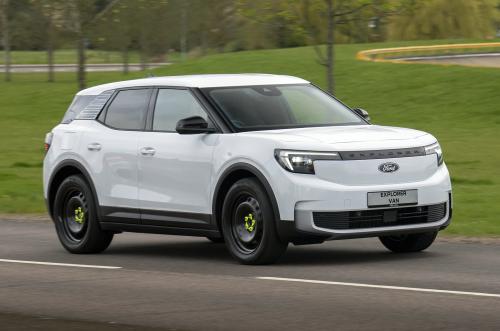 Ford Explorer Van driving front right