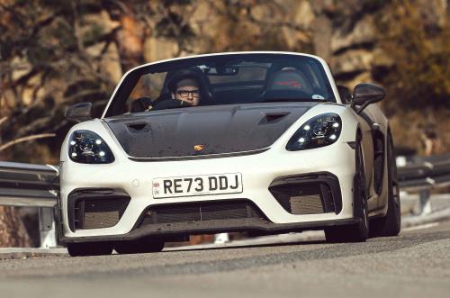 Porsche 718 Spyder RS front driving