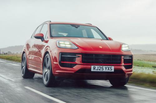 Porsche Cayenne driving front right