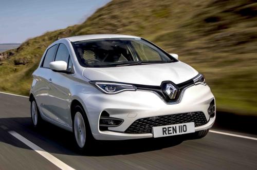 Renault Zoe Van front action