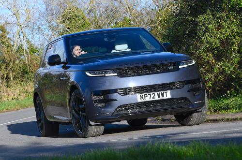 Used Range Rover Sport 2022-present front cornering blue