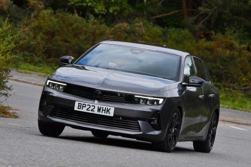 Used Vauxhall Astra 2022-present front cornering grey