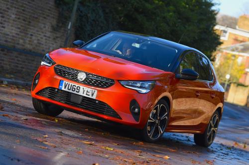 Used Vauxhall Corsa 2019-present front cornering orange