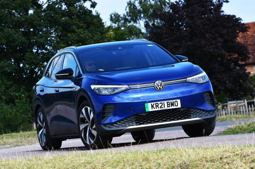 Used Volkswagen ID 4 2021-present front cornering blue