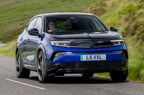 Vauxhall Mokka GSE Electric front right driving