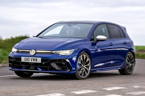 VW Golf R front cornering